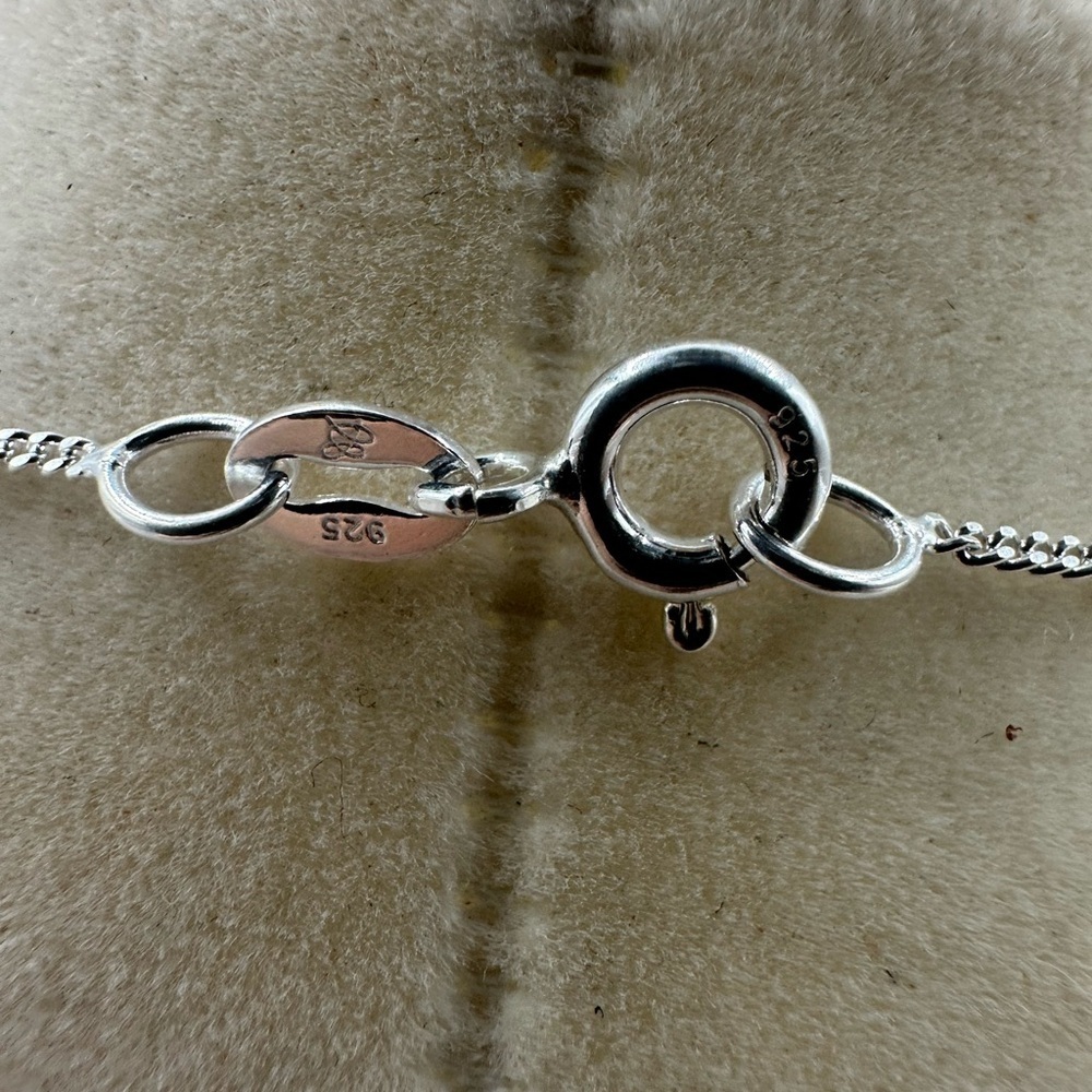 Multi Color Amber and Silver Bird Pendant on Silver Chain - Picture 7 of 9